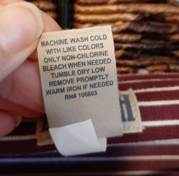 Duluth Trading Co. Dress Women's XL Maroon Ponte Pro Striped Knee Length Pockets - Picture 6 of 7